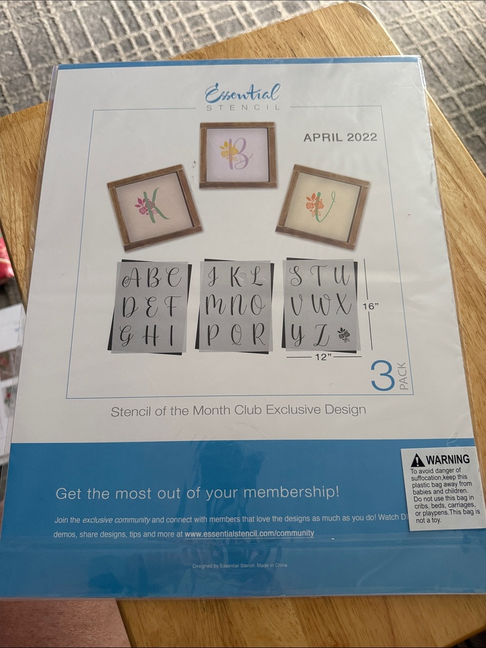 Script Alphabet Reusable Stencil -  Elegant Script Letters - Picture 2 of 2